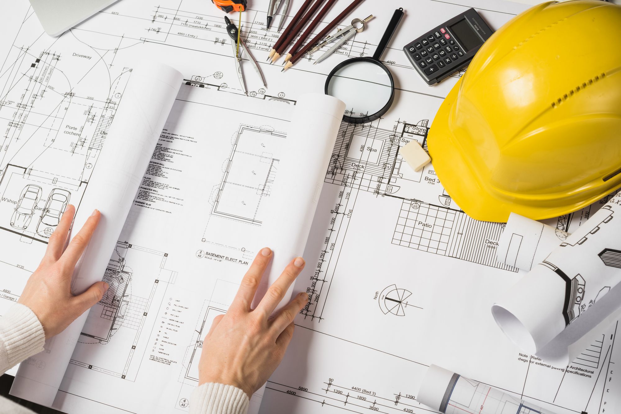 Photocopie de Plans d'architecte couleur Photocopie couleur